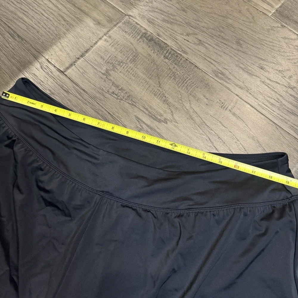 NWT Swim Solutions Swimsuit Shorts Bottoms Plus Size 18W Black‎  Built in Briefs - Picture 4 of 9